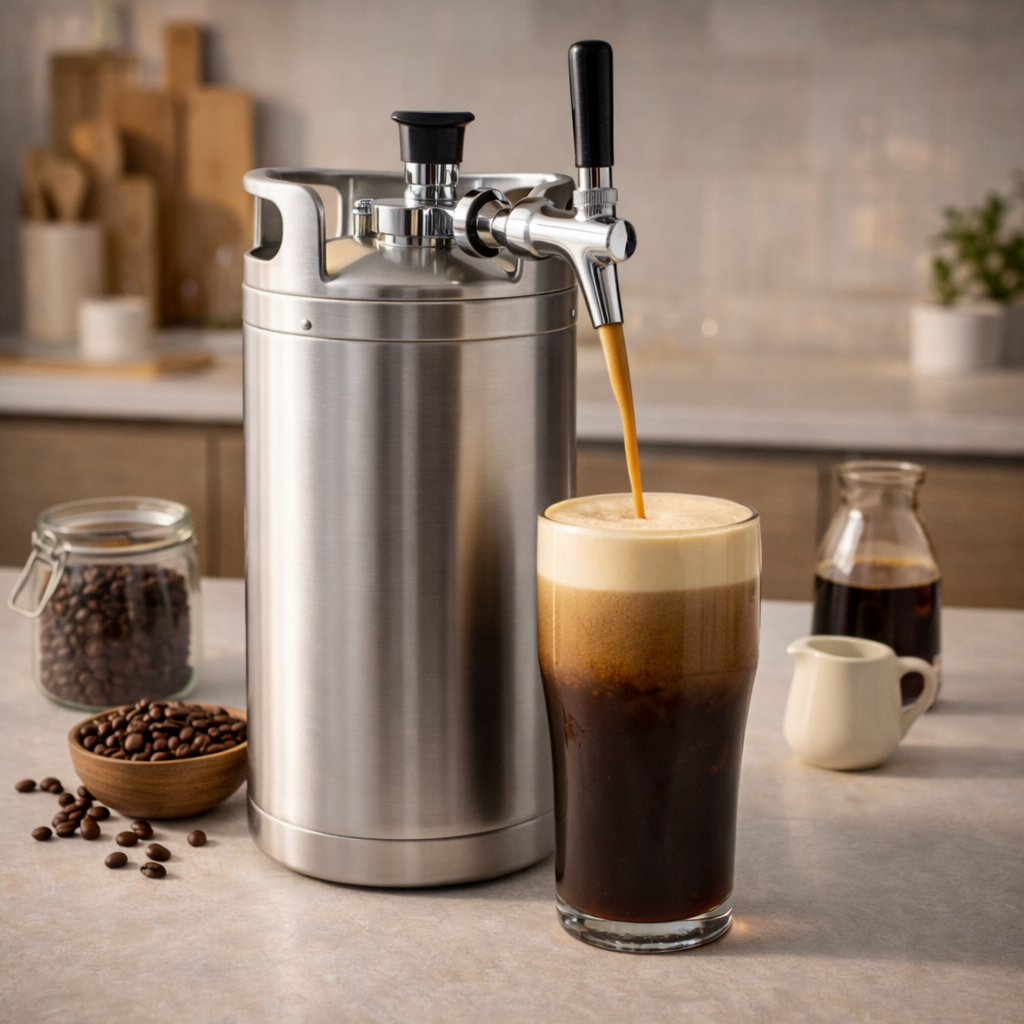 Café nitrogenado en casa — Las mejores máquinas y barriles Nitro Cold Brew (Guía 2026)