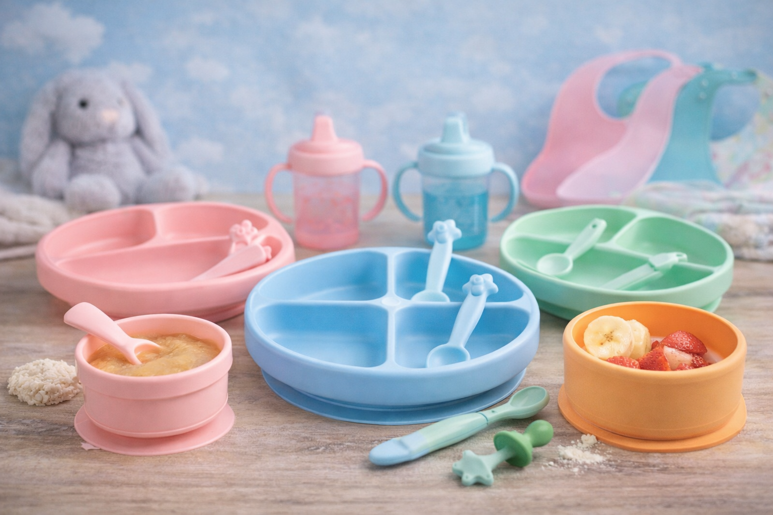 Las 7 mejores vajillas de bebé para aprender a comer